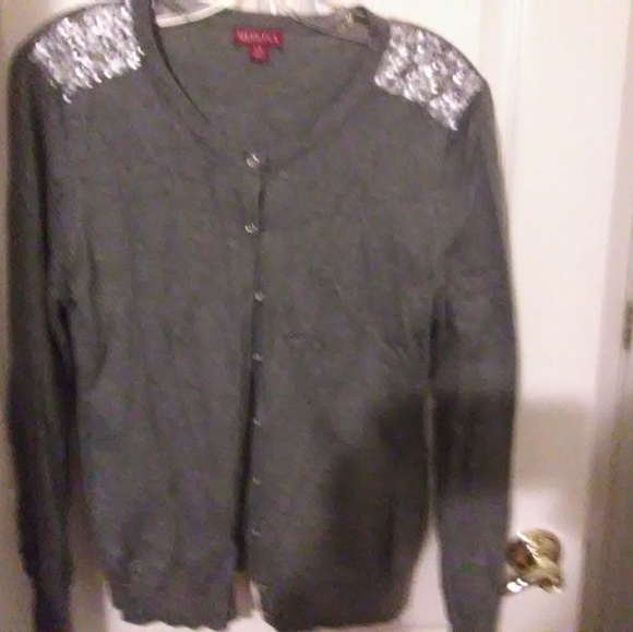 Cardigan sweater Like New sequin detail - Picture 2 of 2